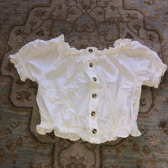 H&M Ruffle Button Up Top - Picture 2 of 3